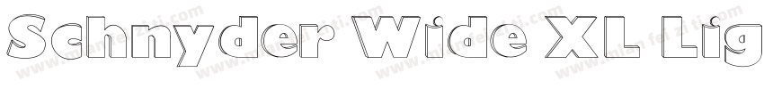 Schnyder Wide XL Lig字体转换